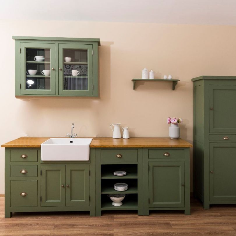 cucina modulare verde